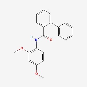 molecular formula C21H19NO3 B5765689 N-(2,4-dimethoxyphenyl)-2-biphenylcarboxamide 