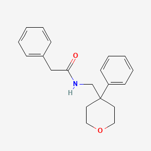 molecular formula C20H23NO2 B5765712 2-phenyl-N-[(4-phenyltetrahydro-2H-pyran-4-yl)methyl]acetamide 