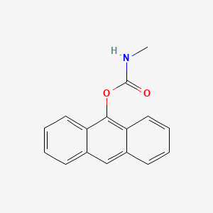 molecular formula C16H13NO2 B576574 Methylcarbamic acid anthracen-9-yl ester CAS No. 10369-95-6