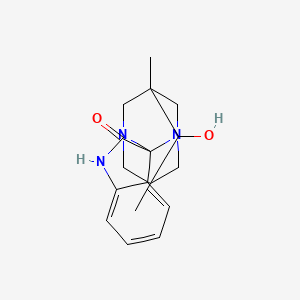 6-hydroxy-5,7-dimethylspiro[1,3-diazatricyclo[3.3.1.1~3,7~]decane-2,3'-indol]-2'(1'H)-one
