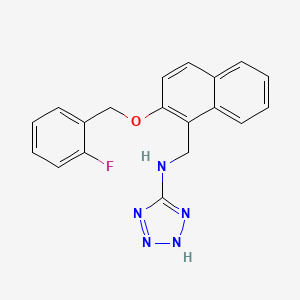 N-({2-[(2-fluorobenzyl)oxy]-1-naphthyl}methyl)-2H-tetrazol-5-amine