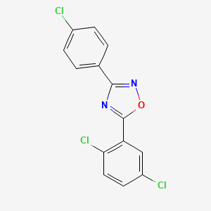 molecular formula C14H7Cl3N2O B5765777 3-(4-chlorophenyl)-5-(2,5-dichlorophenyl)-1,2,4-oxadiazole 
