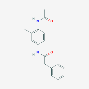 molecular formula C17H18N2O2 B5765788 N-[4-(acetylamino)-3-methylphenyl]-2-phenylacetamide 