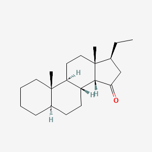 molecular formula C21H34O B576579 (14beta)-5alpha-Pregnan-15-one CAS No. 14304-60-0