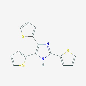 molecular formula C15H10N2S3 B5765811 2,4,5-tri-2-thienyl-1H-imidazole 