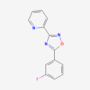 molecular formula C13H8IN3O B5765823 2-[5-(3-iodophenyl)-1,2,4-oxadiazol-3-yl]pyridine 