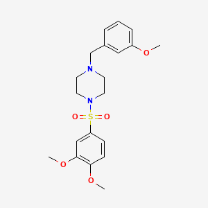 molecular formula C20H26N2O5S B5765846 1-[(3,4-dimethoxyphenyl)sulfonyl]-4-(3-methoxybenzyl)piperazine 