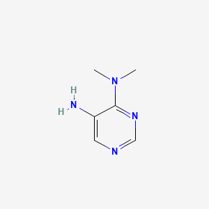 molecular formula C6H10N4 B576585 4-N,4-N-dimethylpyrimidine-4,5-diamine CAS No. 13784-16-2