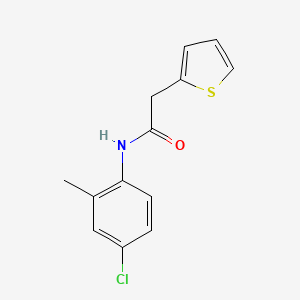 molecular formula C13H12ClNOS B5765859 N-(4-chloro-2-methylphenyl)-2-(2-thienyl)acetamide 