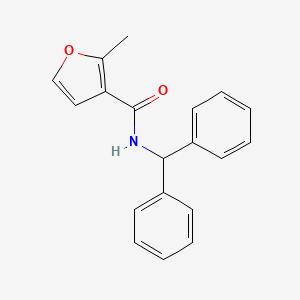 molecular formula C19H17NO2 B5765863 N-(diphenylmethyl)-2-methyl-3-furamide 