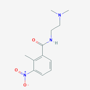 molecular formula C12H17N3O3 B5765891 N-[2-(dimethylamino)ethyl]-2-methyl-3-nitrobenzamide 