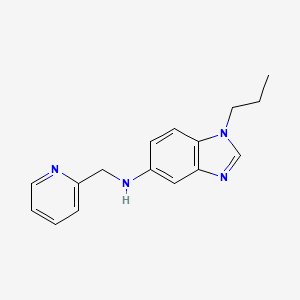 molecular formula C16H18N4 B5765903 1-propyl-N-(2-pyridinylmethyl)-1H-benzimidazol-5-amine 