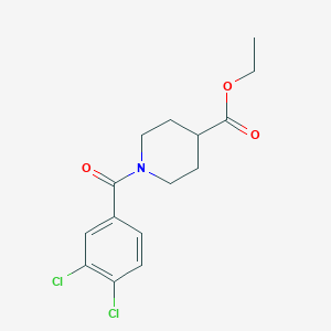molecular formula C15H17Cl2NO3 B5765922 ethyl 1-(3,4-dichlorobenzoyl)-4-piperidinecarboxylate 