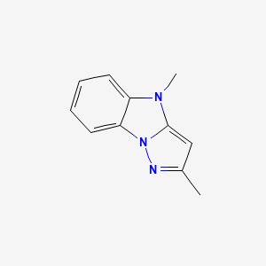 molecular formula C11H11N3 B5765963 2,4-dimethyl-4H-pyrazolo[1,5-a]benzimidazole 