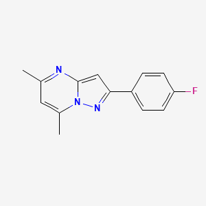 2-(4-fluorophenyl)-5,7-dimethylpyrazolo[1,5-a]pyrimidine