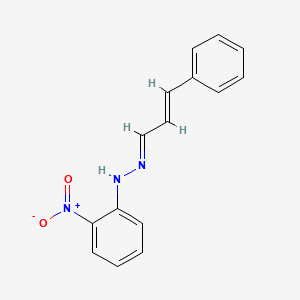 molecular formula C15H13N3O2 B5766027 3-phenylacrylaldehyde (2-nitrophenyl)hydrazone 