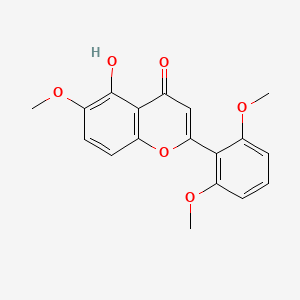 molecular formula C18H16O6 B576606 Zapotinin CAS No. 14813-20-8