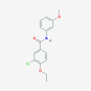 molecular formula C16H16ClNO3 B5766067 3-chloro-4-ethoxy-N-(3-methoxyphenyl)benzamide 