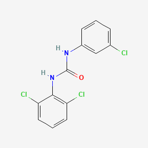 molecular formula C13H9Cl3N2O B5766069 N-(3-chlorophenyl)-N'-(2,6-dichlorophenyl)urea CAS No. 82745-11-7