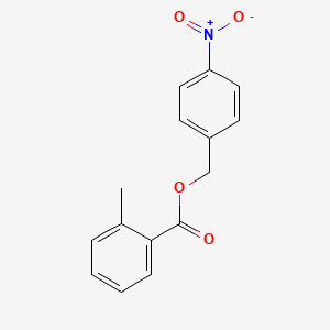molecular formula C15H13NO4 B5766075 4-nitrobenzyl 2-methylbenzoate 