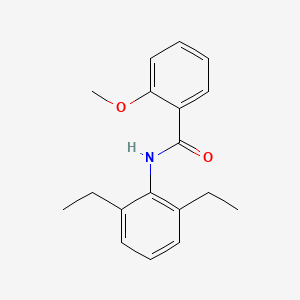 molecular formula C18H21NO2 B5766094 N-(2,6-diethylphenyl)-2-methoxybenzamide 