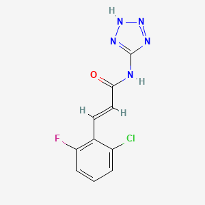 molecular formula C10H7ClFN5O B5766097 3-(2-chloro-6-fluorophenyl)-N-1H-tetrazol-5-ylacrylamide 