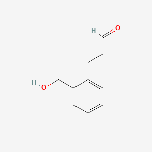 Benzenepropanal, 2-(hydroxymethyl)-