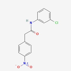 molecular formula C14H11ClN2O3 B5766103 N-(3-chlorophenyl)-2-(4-nitrophenyl)acetamide 