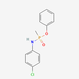 phenyl N-(4-chlorophenyl)-P-methylphosphonamidoate