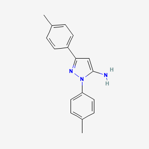 molecular formula C17H17N3 B5766160 1,3-bis(4-methylphenyl)-1H-pyrazol-5-amine CAS No. 618092-82-3