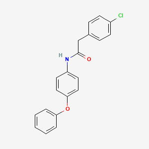 molecular formula C20H16ClNO2 B5766181 2-(4-chlorophenyl)-N-(4-phenoxyphenyl)acetamide 