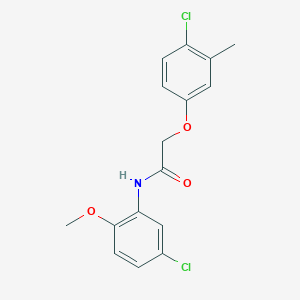 molecular formula C16H15Cl2NO3 B5766188 N-(5-chloro-2-methoxyphenyl)-2-(4-chloro-3-methylphenoxy)acetamide 