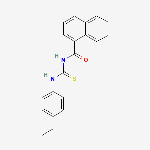 molecular formula C20H18N2OS B5766198 N-{[(4-ethylphenyl)amino]carbonothioyl}-1-naphthamide 
