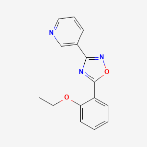 molecular formula C15H13N3O2 B5766221 3-[5-(2-ethoxyphenyl)-1,2,4-oxadiazol-3-yl]pyridine 