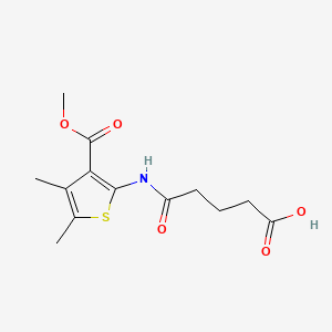 5-{[3-(methoxycarbonyl)-4,5-dimethyl-2-thienyl]amino}-5-oxopentanoic acid