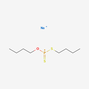 molecular formula C8H18NaOPS2+ B576625 二丁基二硫代磷酸钠 CAS No. 10533-41-2