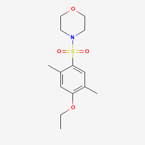 molecular formula C14H21NO4S B5766259 4-[(4-ethoxy-2,5-dimethylphenyl)sulfonyl]morpholine 