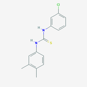 molecular formula C15H15ClN2S B5766261 N-(3-氯苯基)-N'-(3,4-二甲苯基)硫脲 