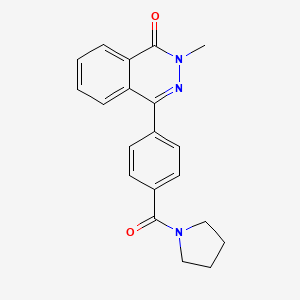 2-methyl-4-[4-(1-pyrrolidinylcarbonyl)phenyl]-1(2H)-phthalazinone