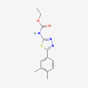 molecular formula C13H15N3O2S B5766272 ethyl [5-(3,4-dimethylphenyl)-1,3,4-thiadiazol-2-yl]carbamate 