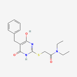 molecular formula C17H21N3O3S B5766279 2-[(5-benzyl-4-hydroxy-6-oxo-1,6-dihydro-2-pyrimidinyl)thio]-N,N-diethylacetamide 