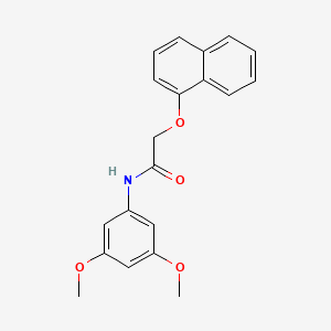 molecular formula C20H19NO4 B5766291 N-(3,5-dimethoxyphenyl)-2-(1-naphthyloxy)acetamide CAS No. 5812-95-3