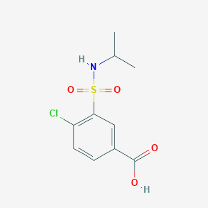 molecular formula C10H12ClNO4S B5766358 4-chloro-3-[(isopropylamino)sulfonyl]benzoic acid 