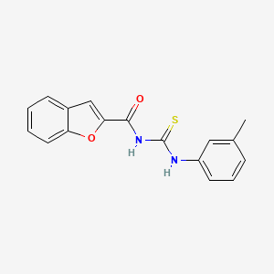 molecular formula C17H14N2O2S B5766365 N-{[(3-methylphenyl)amino]carbonothioyl}-1-benzofuran-2-carboxamide 
