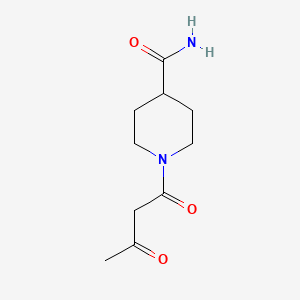 molecular formula C10H16N2O3 B5766392 1-acetoacetyl-4-piperidinecarboxamide 