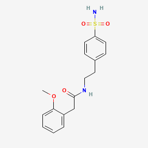 molecular formula C17H20N2O4S B5766406 N-{2-[4-(aminosulfonyl)phenyl]ethyl}-2-(2-methoxyphenyl)acetamide 