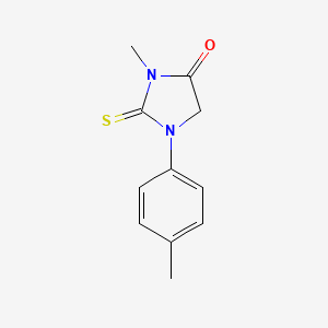 molecular formula C11H12N2OS B5766417 3-methyl-1-(4-methylphenyl)-2-thioxo-4-imidazolidinone 