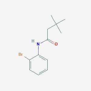 molecular formula C12H16BrNO B5766436 N-(2-bromophenyl)-3,3-dimethylbutanamide 