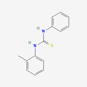 molecular formula C14H14N2S B5766439 N-(2-methylphenyl)-N'-phenylthiourea CAS No. 1215-77-6