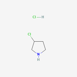 molecular formula C4H9Cl2N B576644 3-Chloro-pyrrolidine hydrochloride CAS No. 10603-47-1